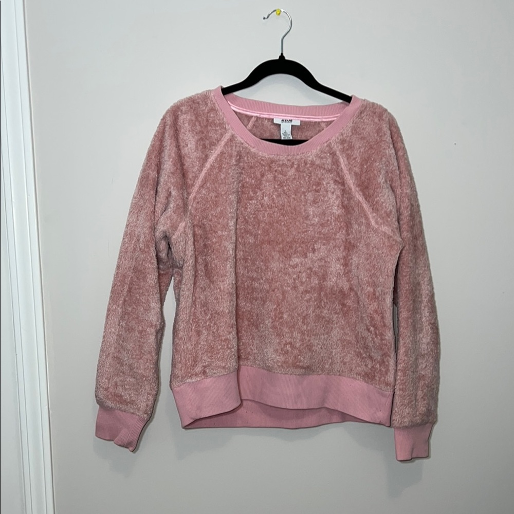 Alaini Intimates Fuzzy Pink Pajama Top